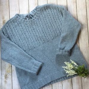 NWT Aerie Back Bow Accent Sweater Size XL